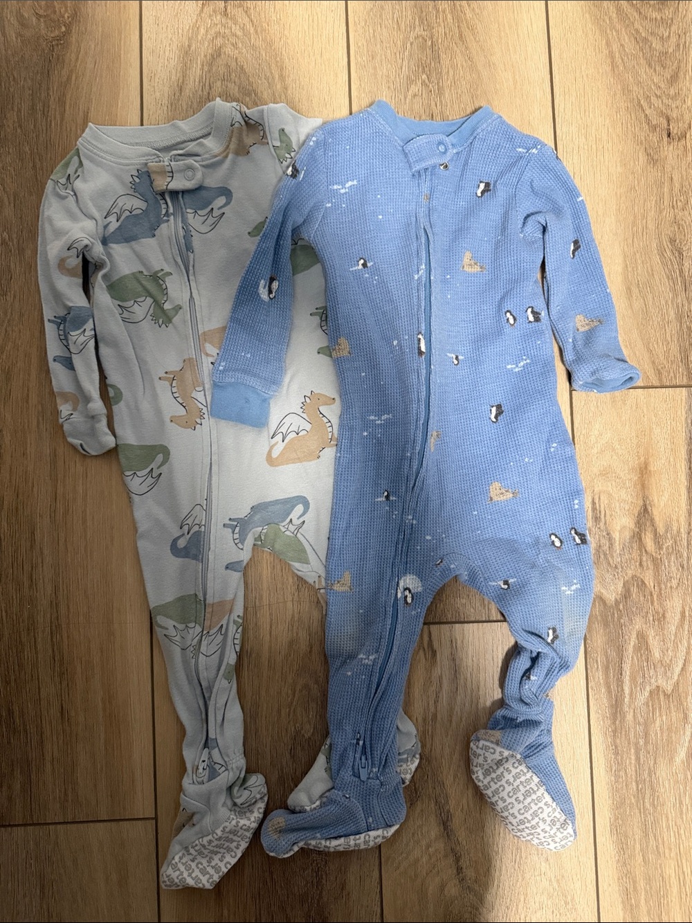 Carter’s Long-Sleeve 2-Way Zip 1-Piece Pajamas